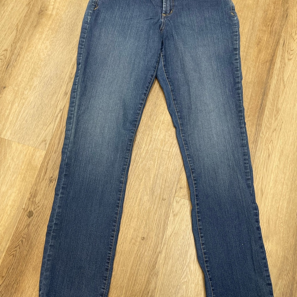NYDJ Dark Blue Straight Leg Jeans